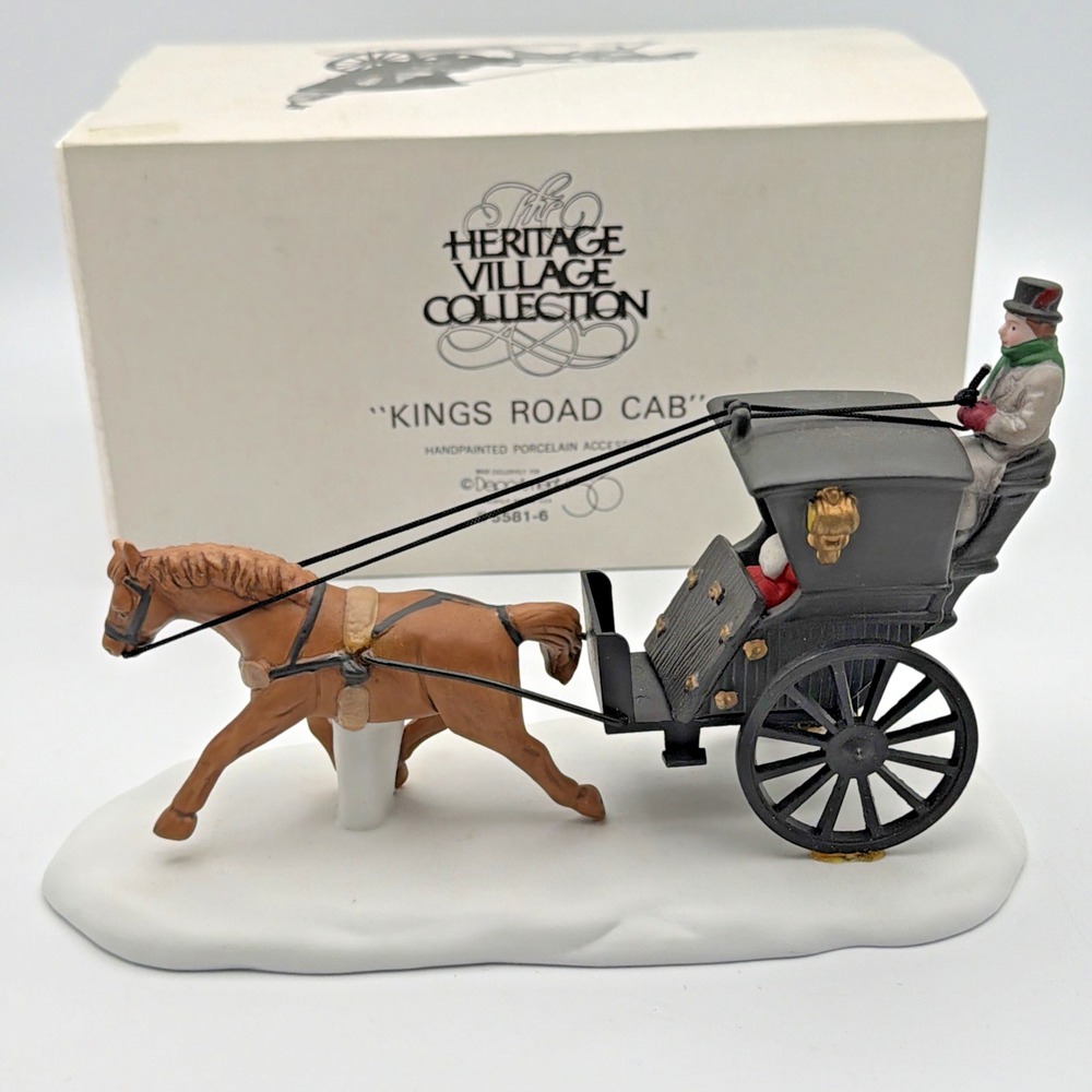 Dept 56 '' kings road cab'' Christmas in the city w/ Original Box EUC